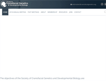 Tablet Screenshot of craniofacialgenetics.org